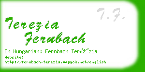 terezia fernbach business card